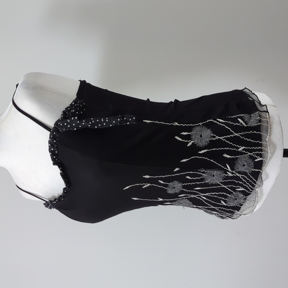 Luisella Mariani Embroidered Mesh Sleeveless Top - Picture 4 of 13